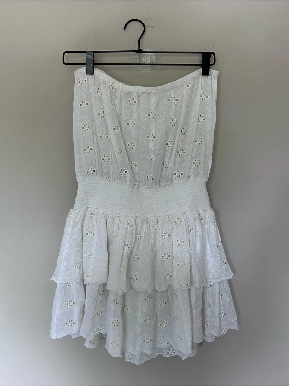 RAMY BROOK Strapless White Eyelet Romper - Picture 5 of 9